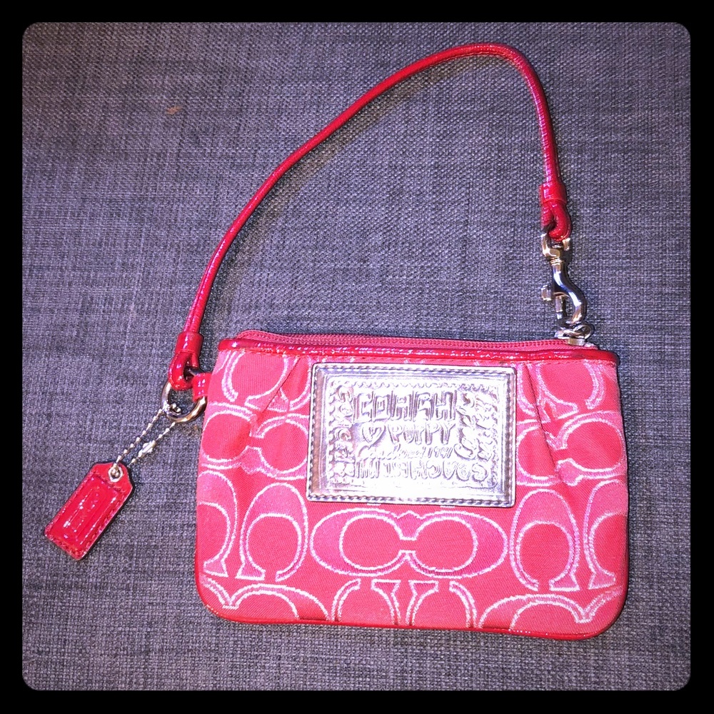 Coach poppy change purse